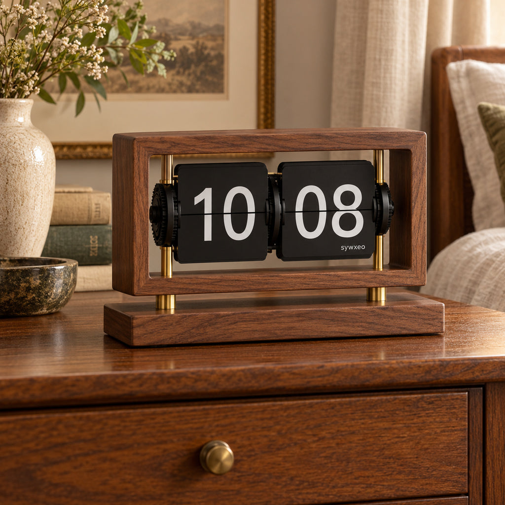 sywxeo™ Camden Flip Desk Clock — Lifestyle scene