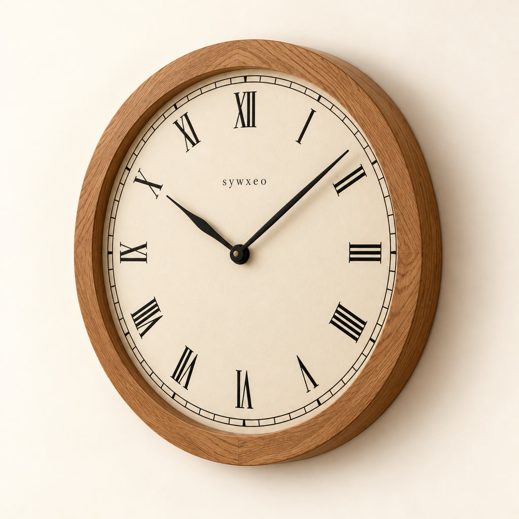 sywxeo™ Willow Oak Wall Clock — Product view