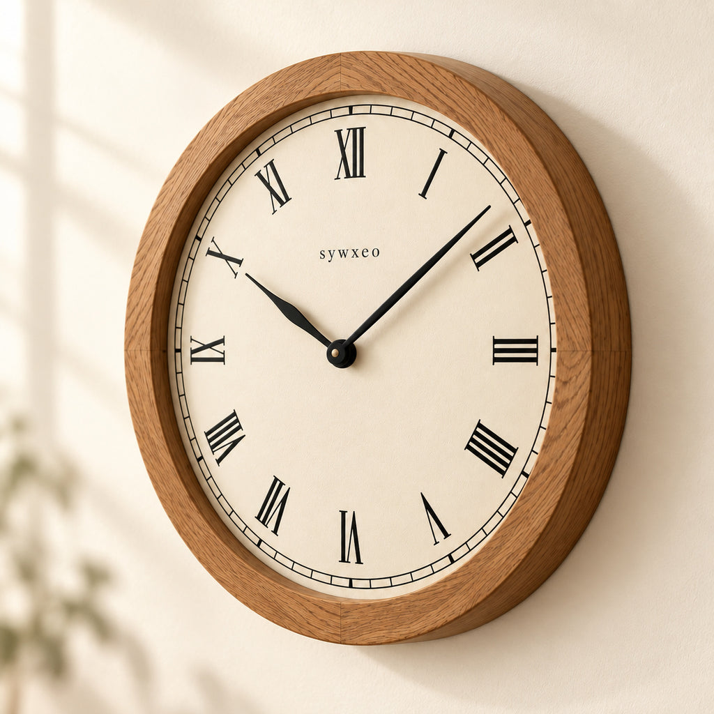 sywxeo™ Willow Oak Wall Clock — Detail view
