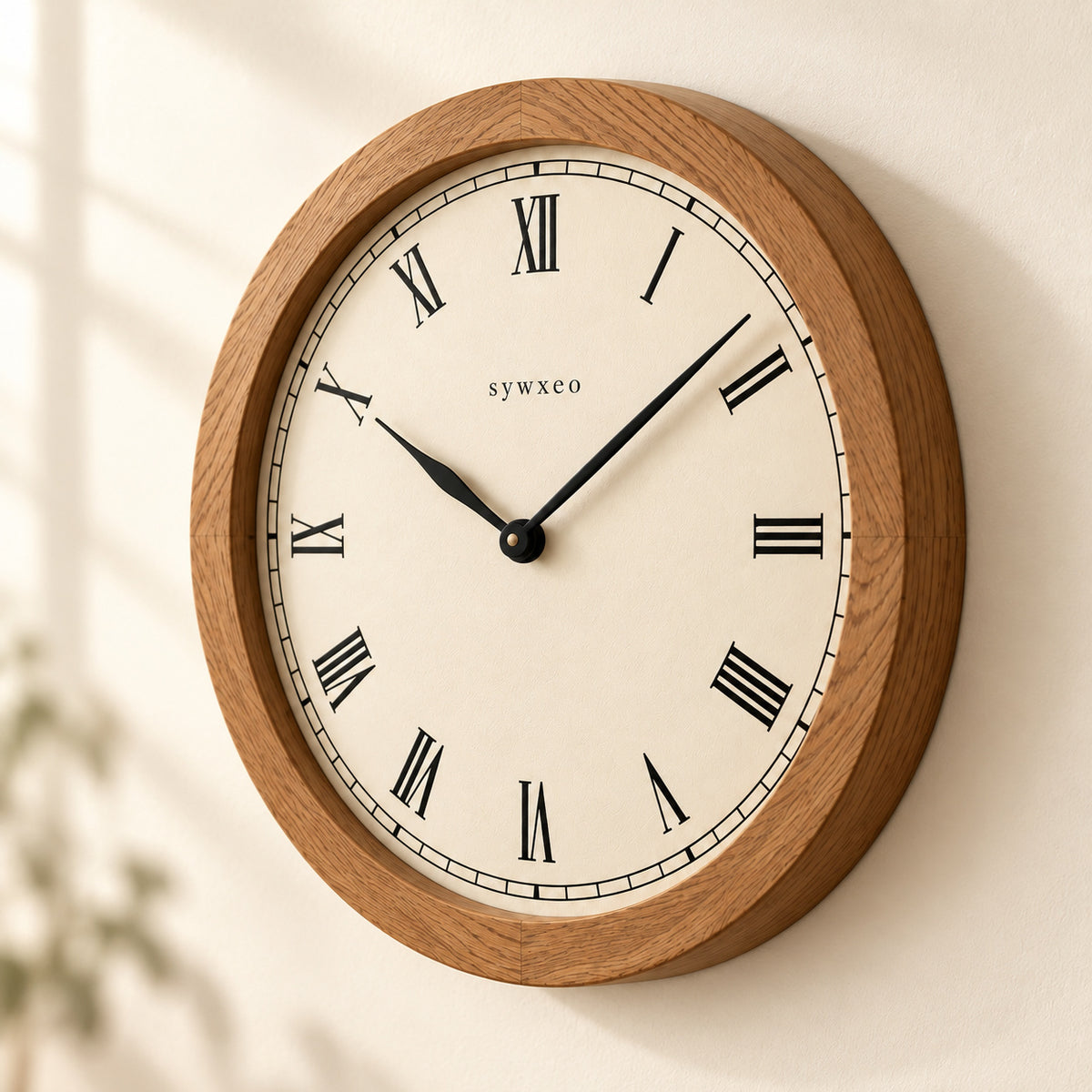 sywxeo™ Willow Oak Wall Clock — Detail view