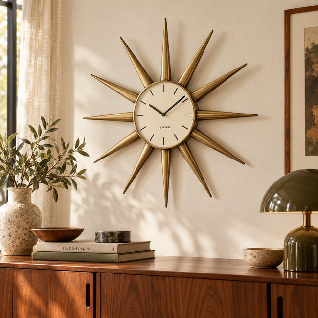 sywxeo™ Portobello Sunburst Wall Clock