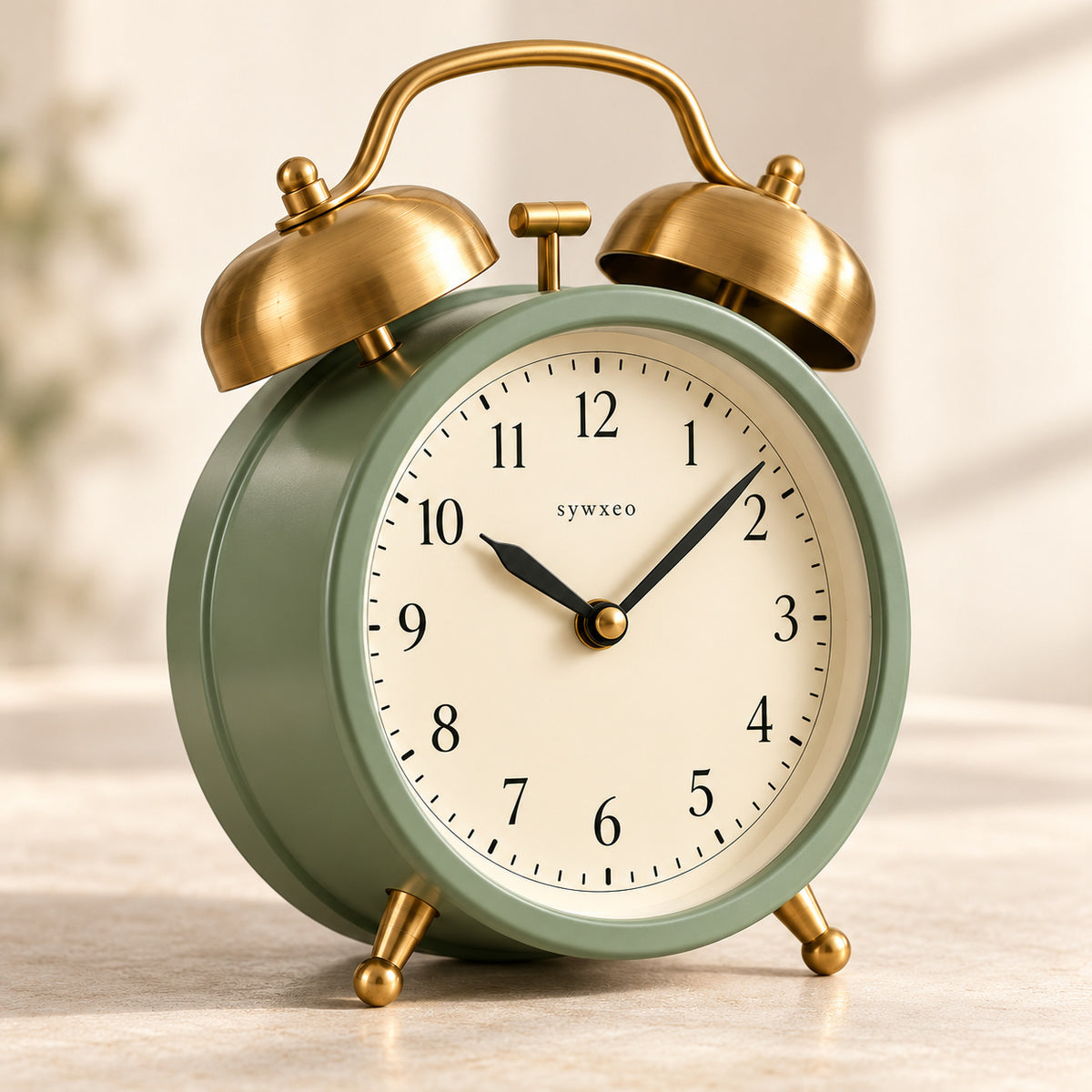 sywxeo™ Harlow Twin Bell Alarm Clock — Detail view
