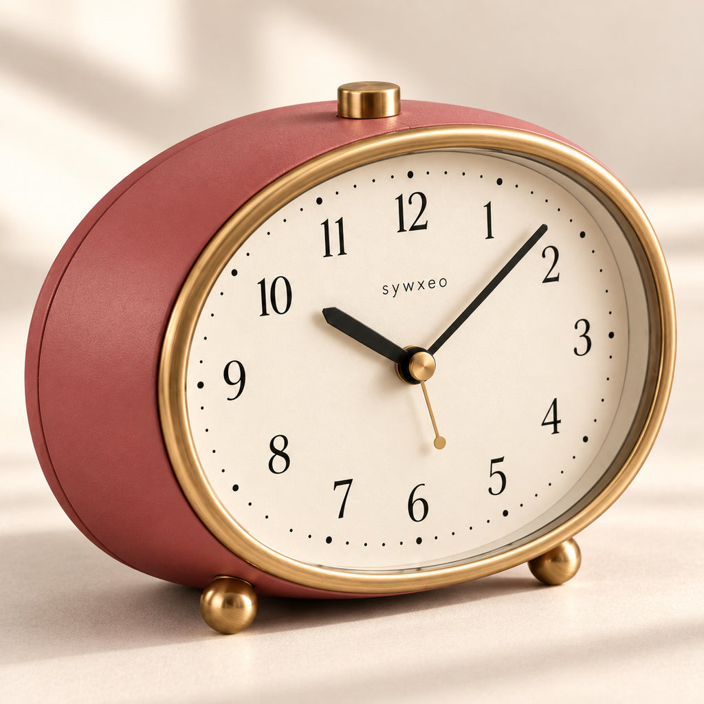 sywxeo™ Florence Oval Alarm Clock — Detail view