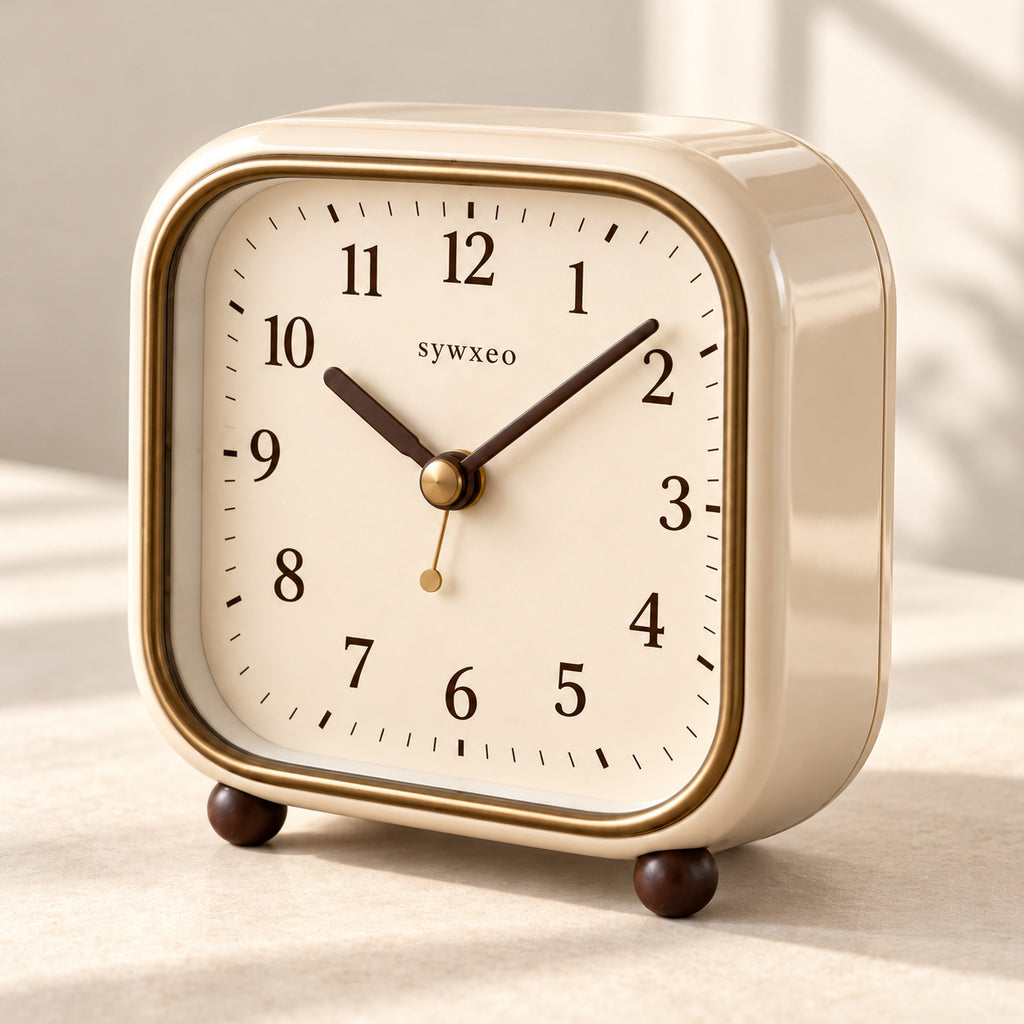 sywxeo™ Whitby Square Alarm Clock — Detail view